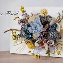 乾燥索拉花畫布壁飾