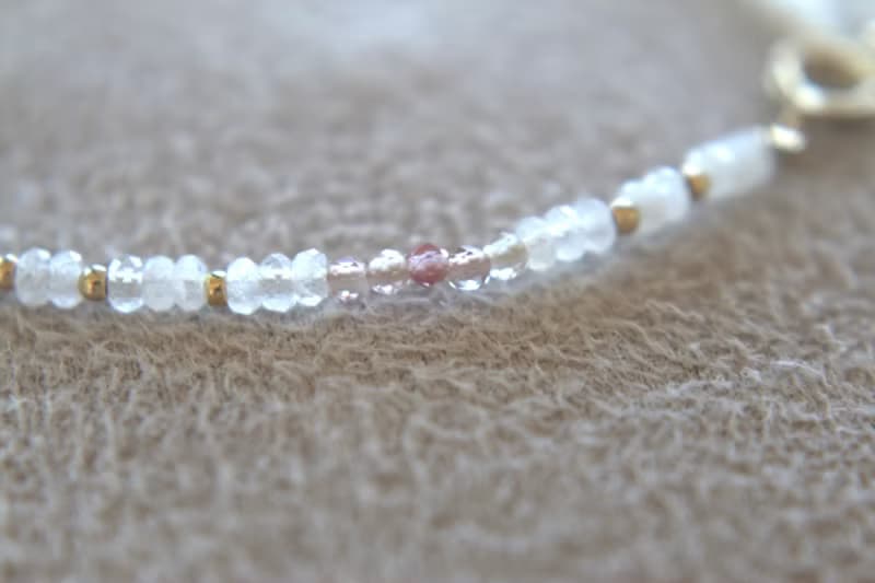 手鍊 蛋白石 安德森石 月光石 天然石 - 放鬆 -