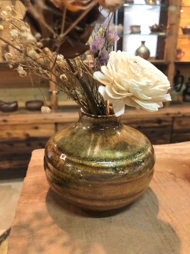 柴燒花器 自然落灰 手工製作 花瓶 擴香瓶 陶藝陶器