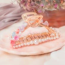 ZODIAC: 金牛 X 牽牛花 / 暮霞牽牛花鍍金髮夾 (大號 / 小號)