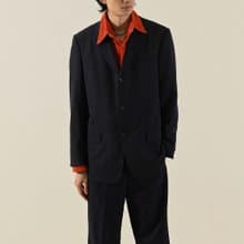 【NaSuBi Vintage】俐落輪廓薄毛古著西裝外套