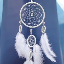 【限量】Only love you‧星星丨生日禮物 手工編織 捕夢網-純潔白
