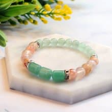||果凍櫻花瑪瑙||東陵玉轉運珠||設計款開運手鍊