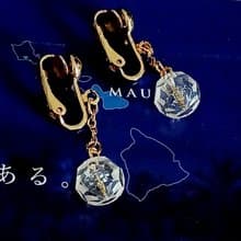 vintage jewelry SARAH COV 簡約垂墜串珠 夾式耳環