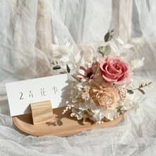 現貨不凋花/永生花名片座 招財貓 開幕禮物 升遷禮 入厝禮