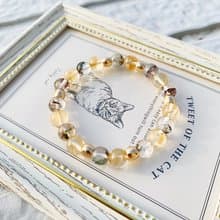 手作設計款能量水晶手鍊 綠幽靈/天然無燒黃水晶