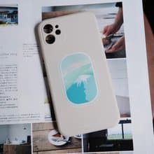 燕麥色 機艙窗外的富士山 防摔手機殼 IPHONE CASE