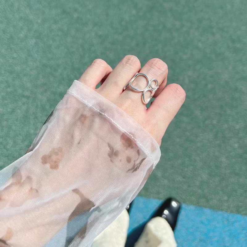 分裂的細胞 純銀戒