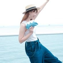 自家製富士山口金袋 - 淺藍色  【 情人節 生日 】