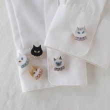 【禮品盒】鈕扣飾 / 選擇一對貓咪