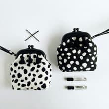 時尚流蘇大麥町塑膠口金包/零錢包