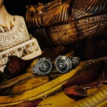 【埃及系列】荷魯斯之眼 Eye of Horus Silver /純銀/戒指/情人對