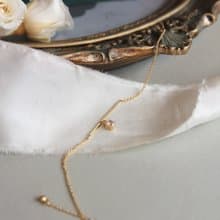 手錬 幼手鍊 鎖骨手鍊 水滴珠手鍊 鍍金超幼手鍊 迷你鋯石幼手鍊