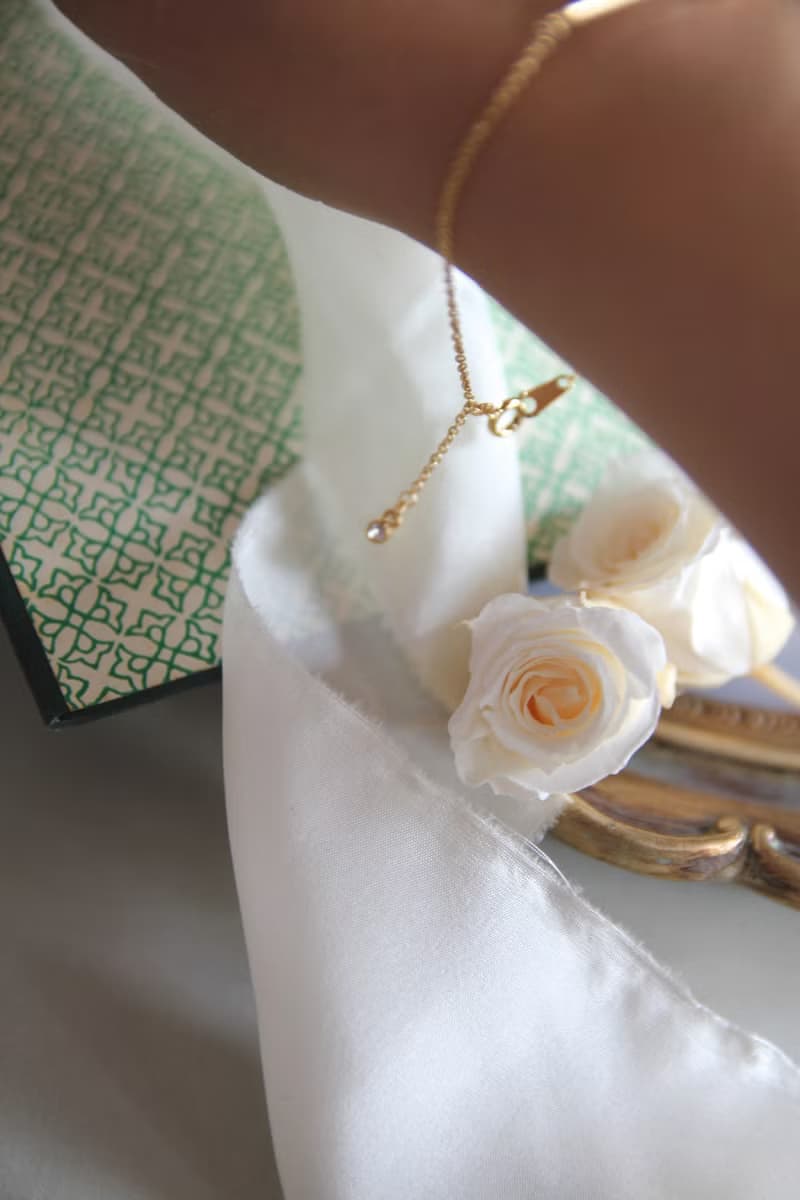 手錬 幼手鍊 鎖骨手鍊 水滴珠手鍊 鍍金超幼手鍊 迷你鋯石幼手鍊