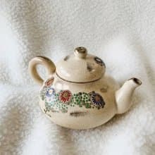 日本 有田燒濁手赤繪茶壺 │ 濁手赤繪茶具   昭和時期