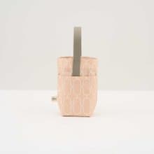 日日小提袋/鐵花窗5號/珊瑚橘粉/鳥語花窗