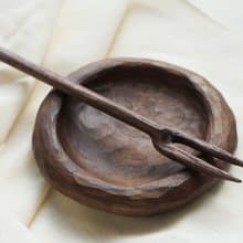 woodcarving tea fork