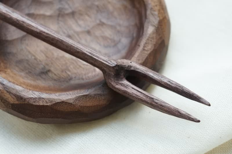 woodcarving tea fork