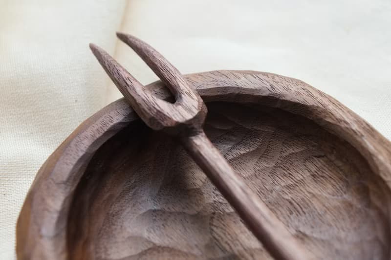 woodcarving tea fork