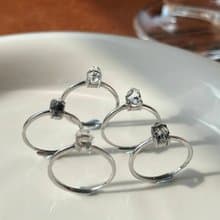 美國赫基蒙Herkimer Diamond純銀戒指/ 閃靈鑽/ S925銀/ 能量飾品