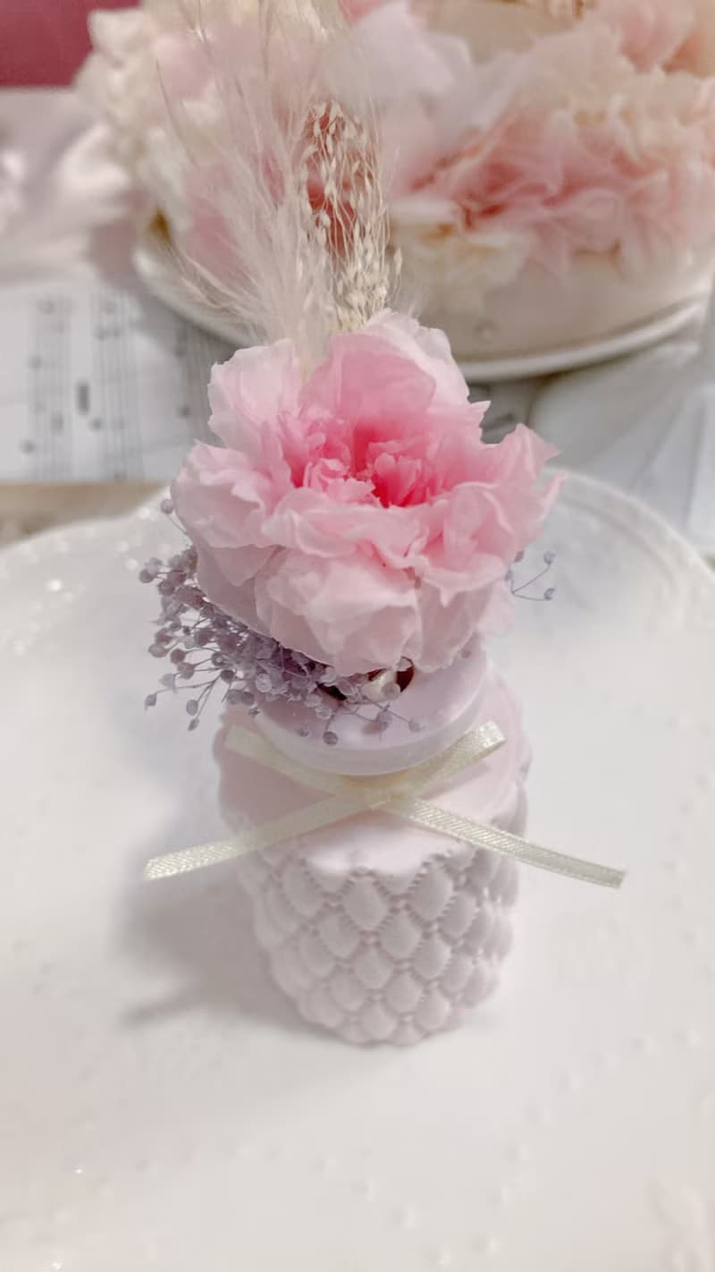 康乃馨永生花擴香石花瓶 母親節 送禮 生日 媽媽