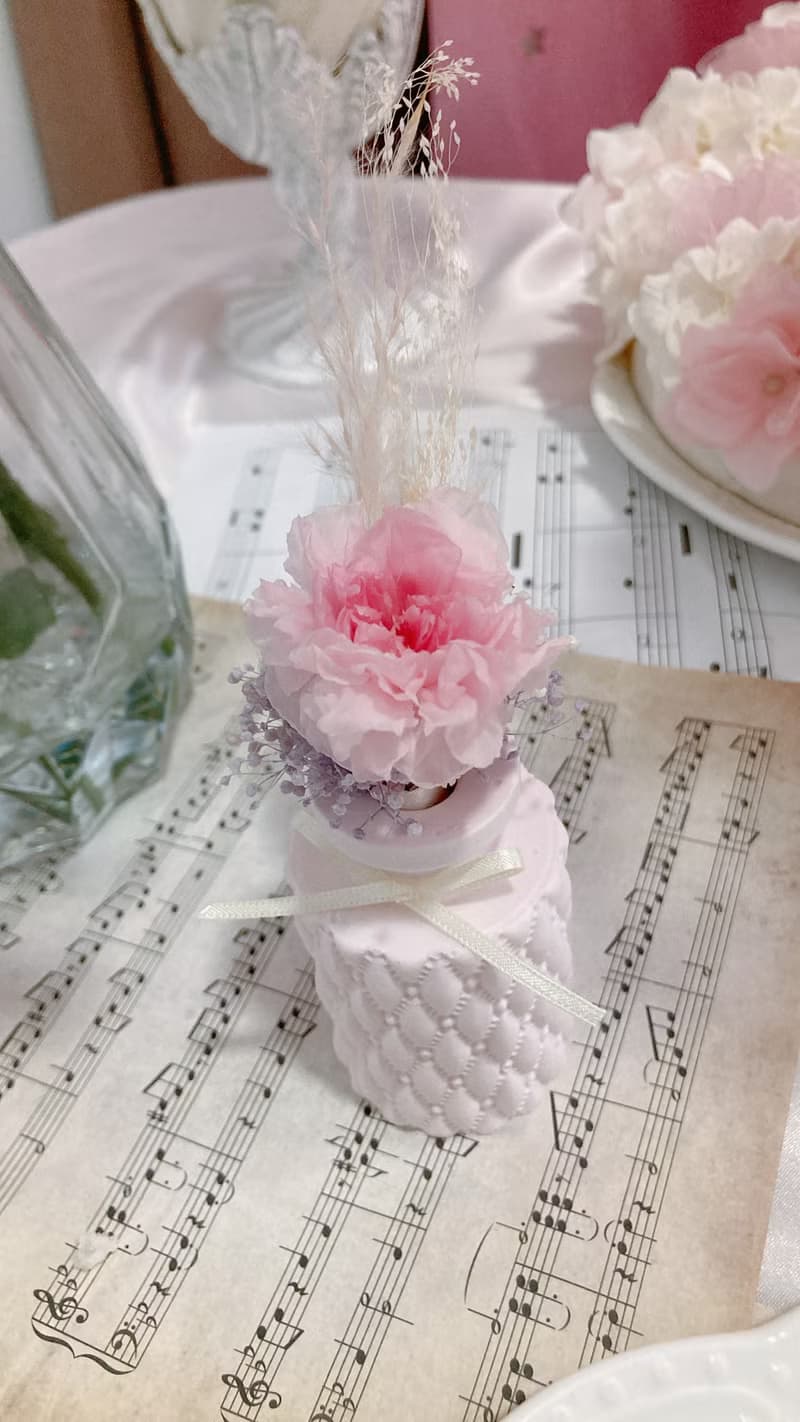 康乃馨永生花擴香石花瓶 母親節 送禮 生日 媽媽