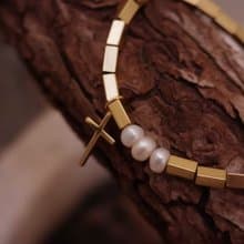 三顆珍珠黏緊緊手鍊