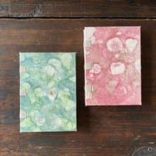 リンクステッチノート B7 染め和紙