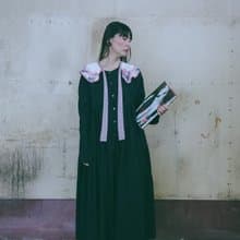 2段つけ襟-Pink ×White lace-