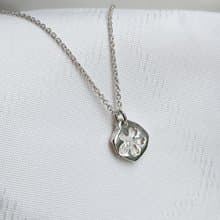 【春天來了】落櫻系 -櫻花印- 櫻花項鍊 925純銀 手作飾品