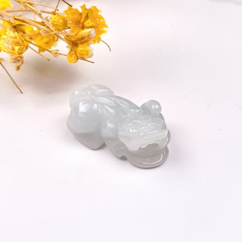 【招財神獸】冰糯種翡翠貔貅擺飾 | 天然緬甸玉翡翠A貨