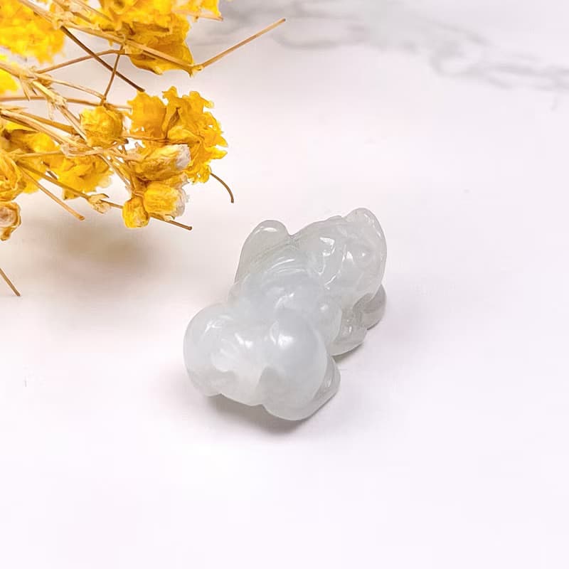 【招財神獸】冰糯種翡翠貔貅擺飾 | 天然緬甸玉翡翠A貨
