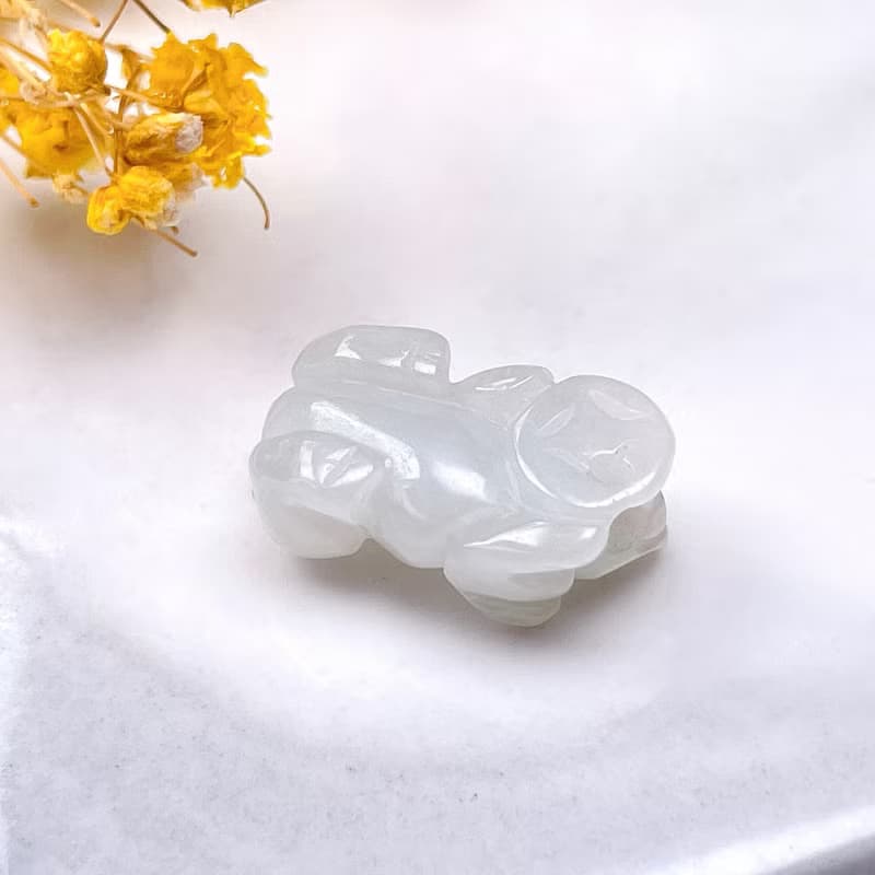 【招財神獸】冰糯種翡翠貔貅擺飾 | 天然緬甸玉翡翠A貨