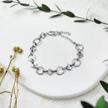 太陽花齒輪手鍊 316L醫療鋼 / 銀色