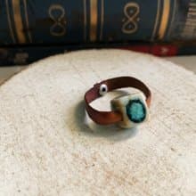 戒指 日本白瓷 自然釉色 無限看不膩色調 真皮革 設計等級