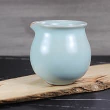 【送禮好物】360~400ml 汝窯無把 手拉坯 咖啡下壺 茶海 公道杯