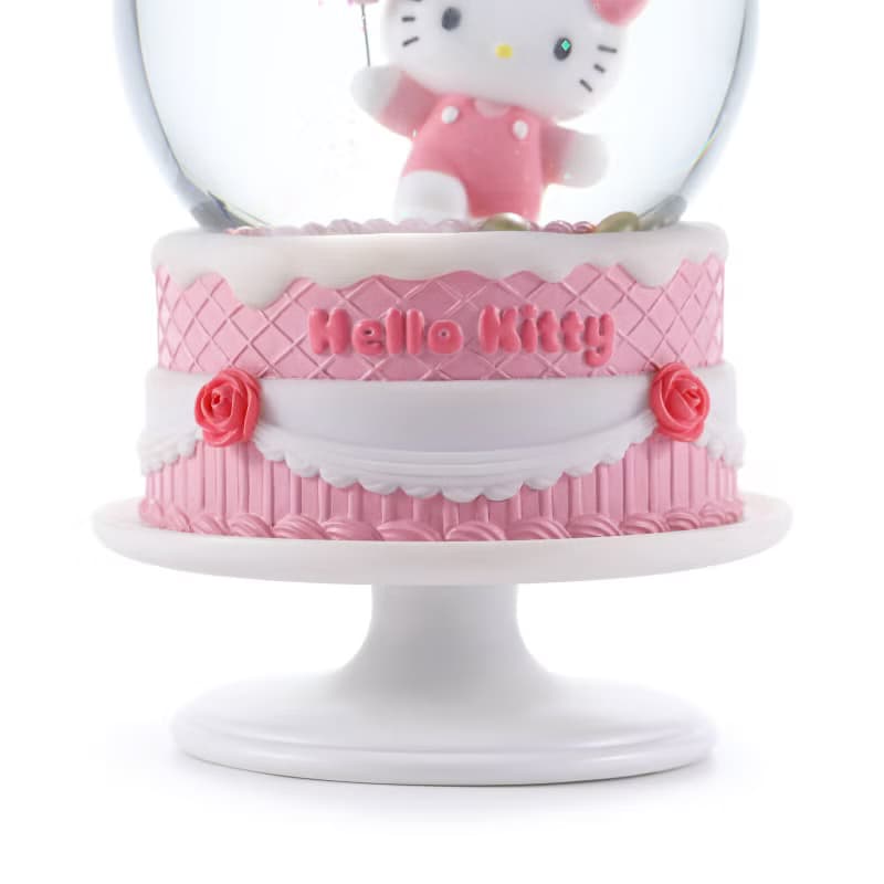 Hello Kitty 生日祝福 水晶球音樂盒生日聖誕交換禮物三麗鷗蛋糕