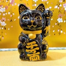 【星耀金緣】日本清水燒招財貓 | 星結晶 - 金彩日和