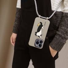 【手機掛繩】賓士貓與麻吉 可拆式 iPhone 防摔 背繩手機殼
