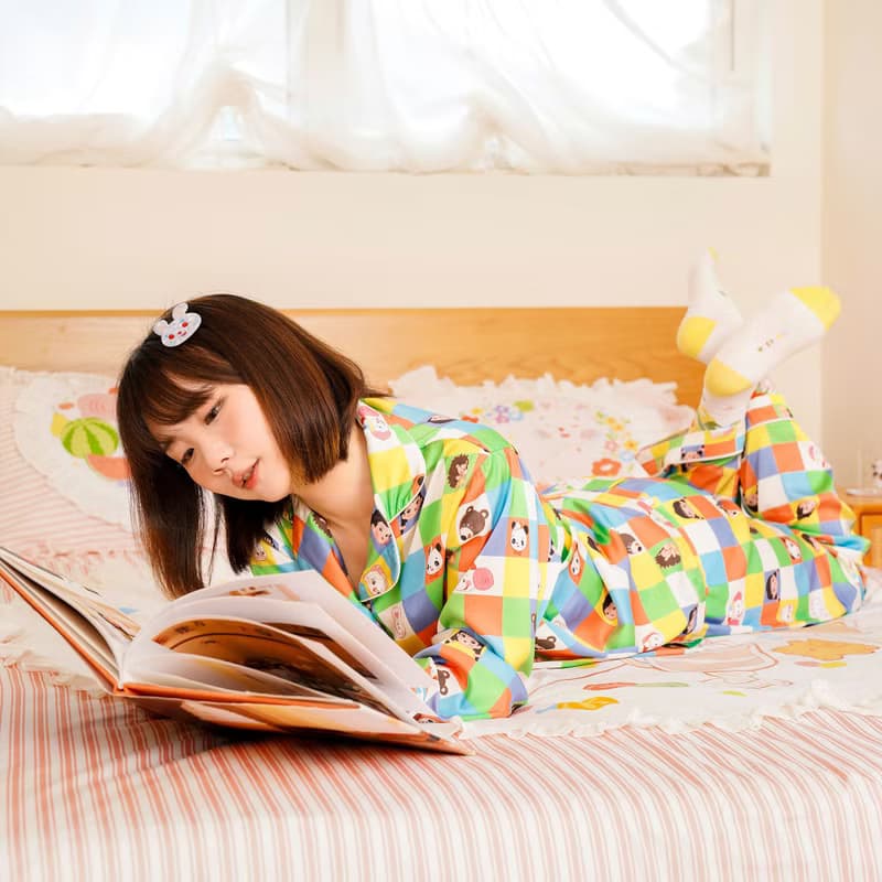 無限宇宙 魔方家居服 柔軟絲滑抗皺 睡衣睡褲兩件套