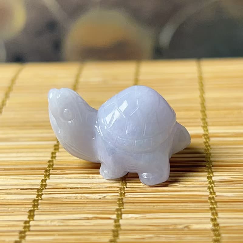 【吉祥‧長壽】紫羅蘭翡翠烏龜 | 天然緬甸A貨翡翠 |  送禮