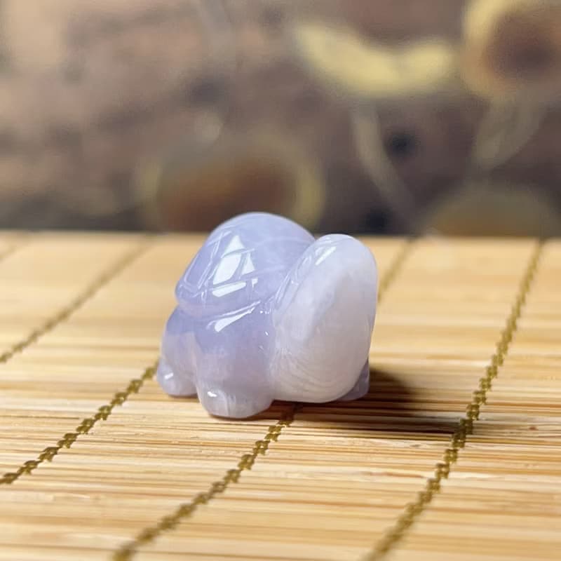 【吉祥‧長壽】紫羅蘭翡翠烏龜 | 天然緬甸A貨翡翠 |  送禮