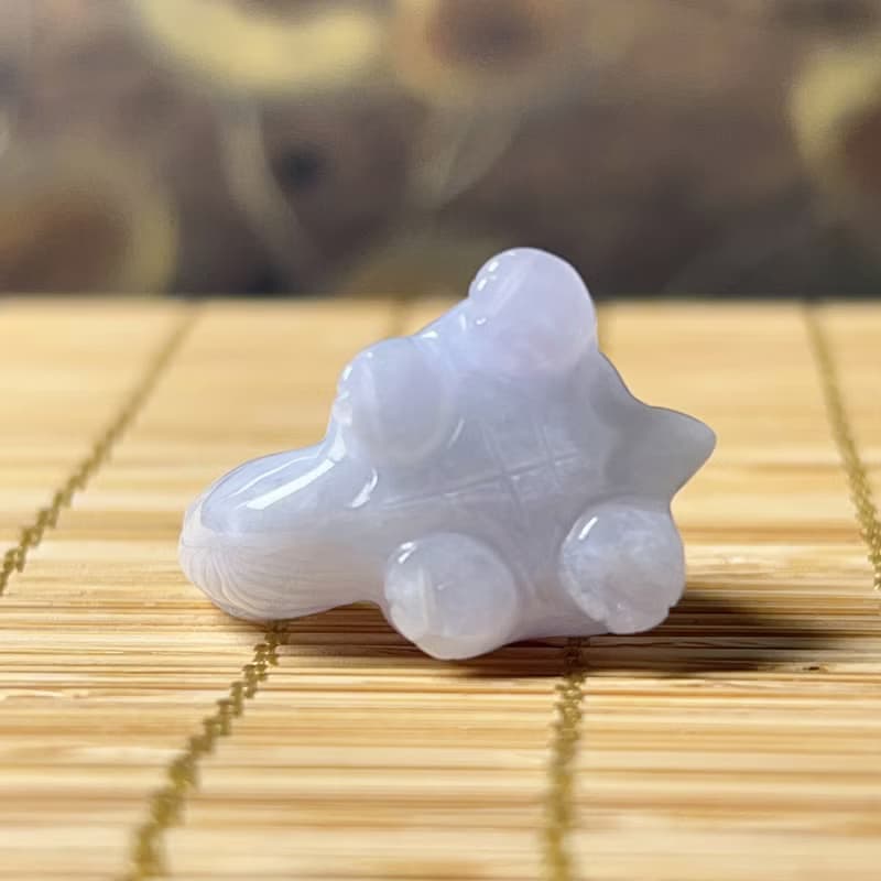 【吉祥‧長壽】紫羅蘭翡翠烏龜 | 天然緬甸A貨翡翠 |  送禮