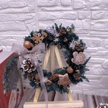 聖誕限定 聖誕花圈/雪松聖誕花圈/聖誕果實花圈/交換禮物首選