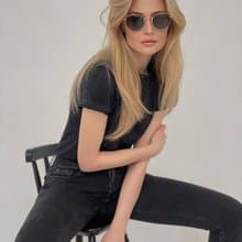 北歐極簡 - 貼身經典有機棉圓領T恤 / 素T / T-shirt 女 (黑)