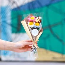 園野小雛菊鉤織永生花束 - 小束