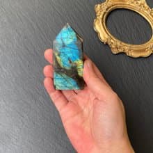彩虹漸層拉長石 雙面光 能量柱 風水小物 入厝禮物 快速出貨