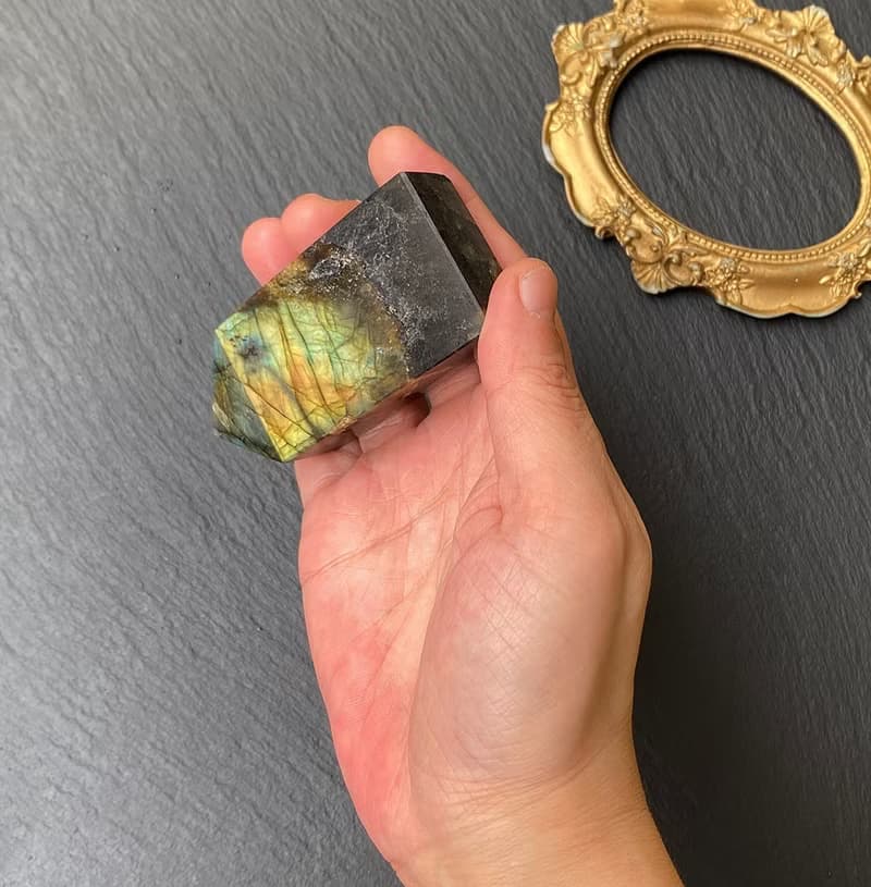 彩虹漸層拉長石 雙面光 能量柱 風水小物 入厝禮物 快速出貨