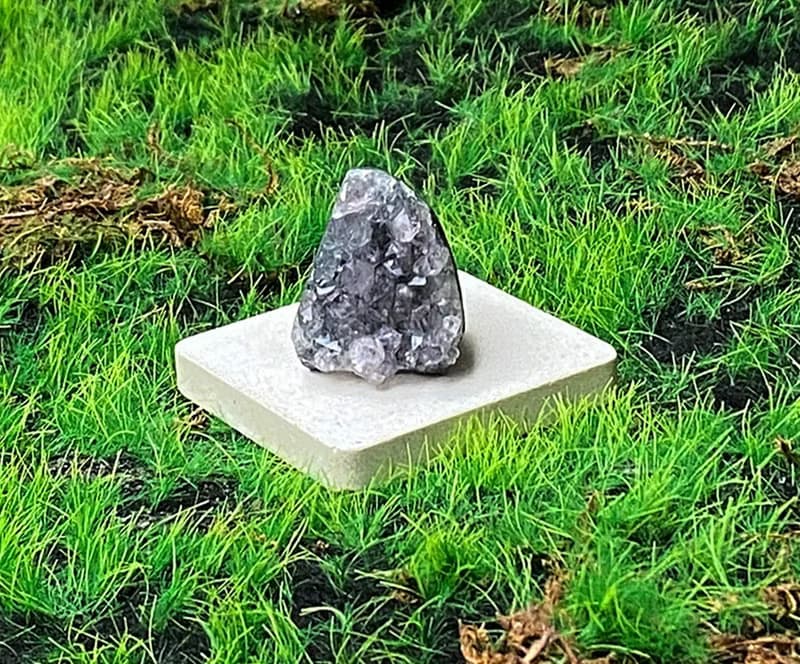 能量擺飾-天然可愛低調紫小紫晶鎮 紫水晶 財運水晶 增智慧