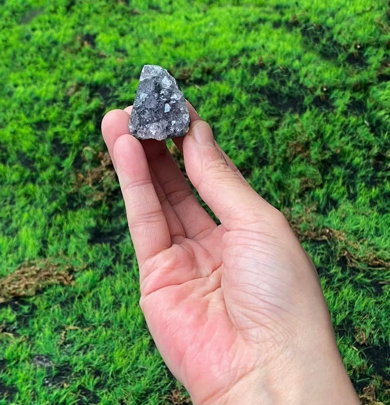 能量擺飾-天然可愛低調紫小紫晶鎮 紫水晶 財運水晶 增智慧